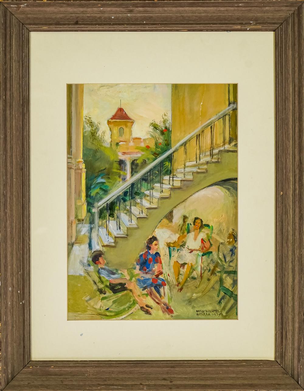 Wilhelm Wachtel comparable auction result: water color by wilhelm wachtel
