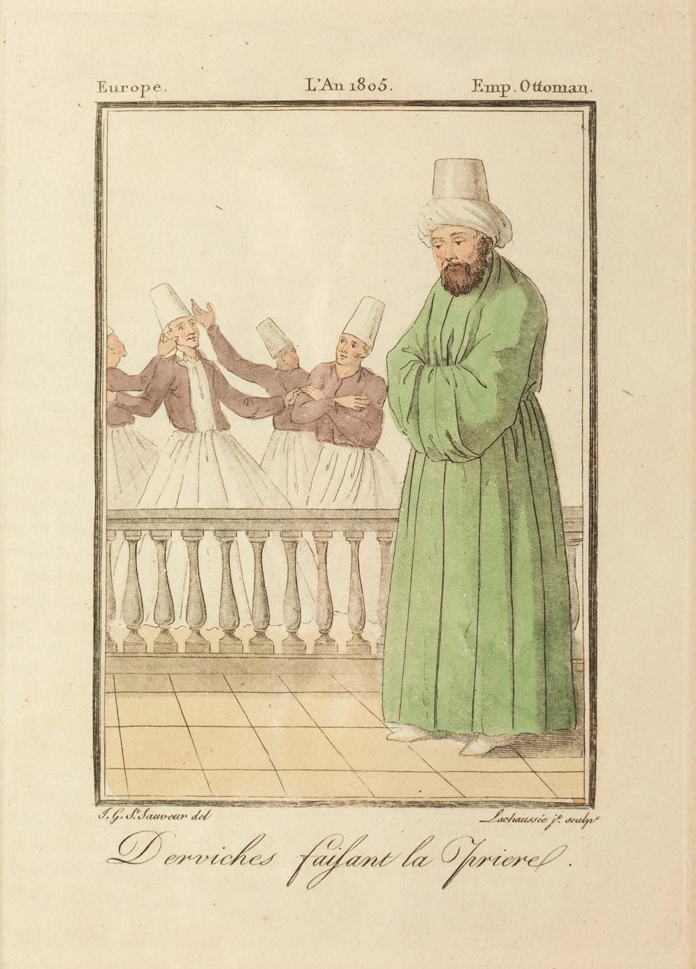 Jacques Grasset de Saint-Sauveur comparable auction result: jacques grasset de saint sauveur french 1757 1810 character from constantinople encyclopedie des voyages engraving on paper