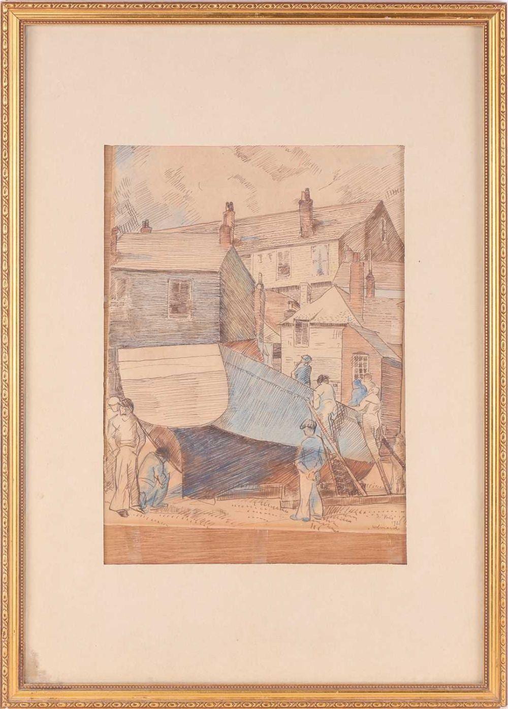 Alfred Aaron Wolmark comparable auction result: alfred aaron wolmark 1877 1961 st ives signed titled and dated 1921 pencil watercolour 35cm x 25cm