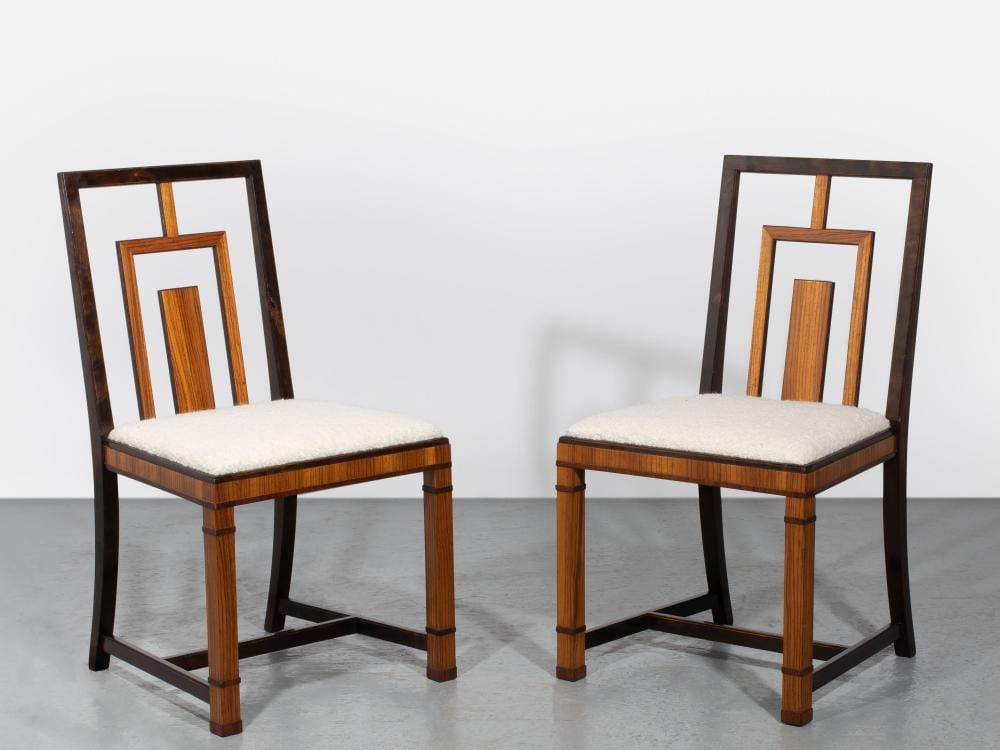 Erik Chambert comparable auction result: erik chambert 1902 1988 paire de chaises circa 1930