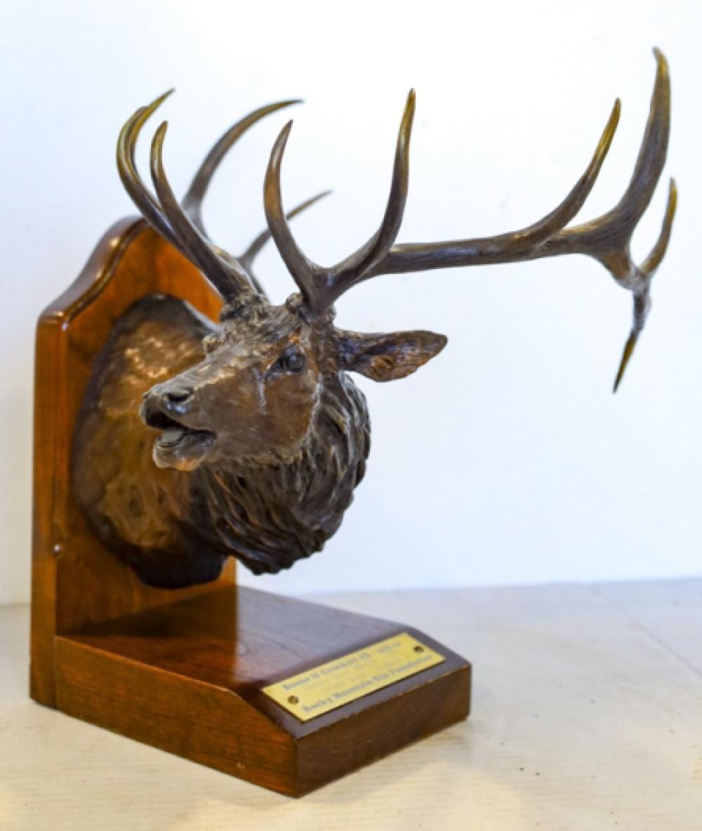Dennis Jones comparable auction result: boone crockett 3 bronze elk by dennis jones