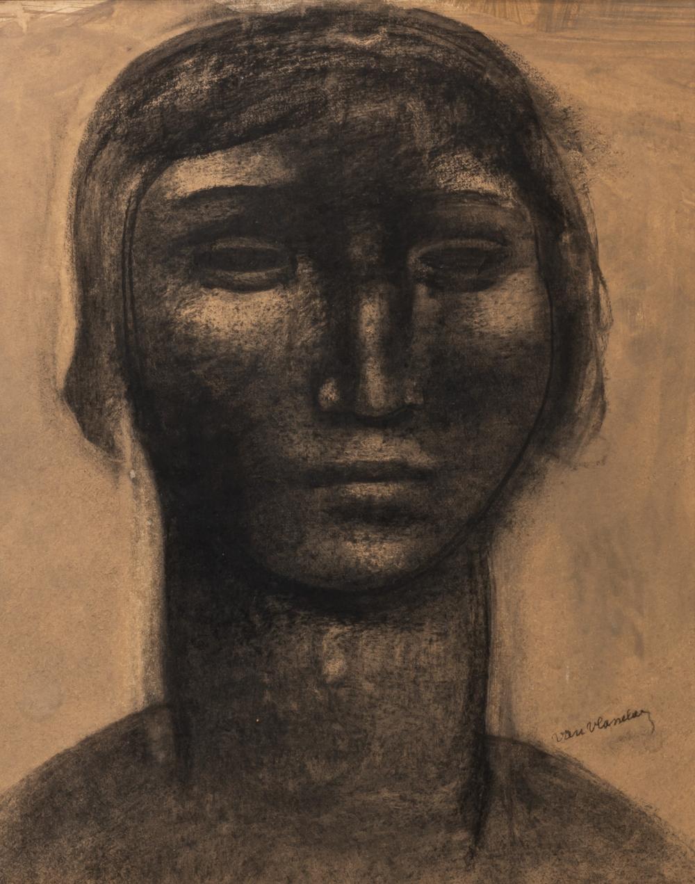 julien van vlasselaer 1907 1982 female head charcoal and watercolour 33 x 42 cm · Carlo Bonte Auctions · 2023-02-07 Julien van Vlasselaer comparable auction result: julien van vlasselaer 1907 1982 female head charcoal and watercolour 33 x 42 cm