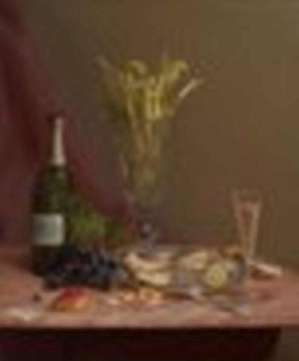 Arnoud Wydeveld comparable auction result: arnoud wydeveld 1823 1888 oysters and champagne oil on canvas 30 1 4 x 25