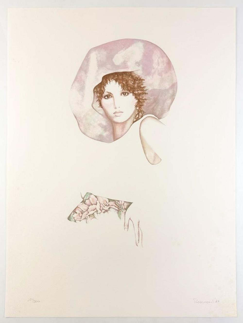 Christine Rosamond comparable auction result: christine rosamond signed lithograph print megan w coa ed 259 300