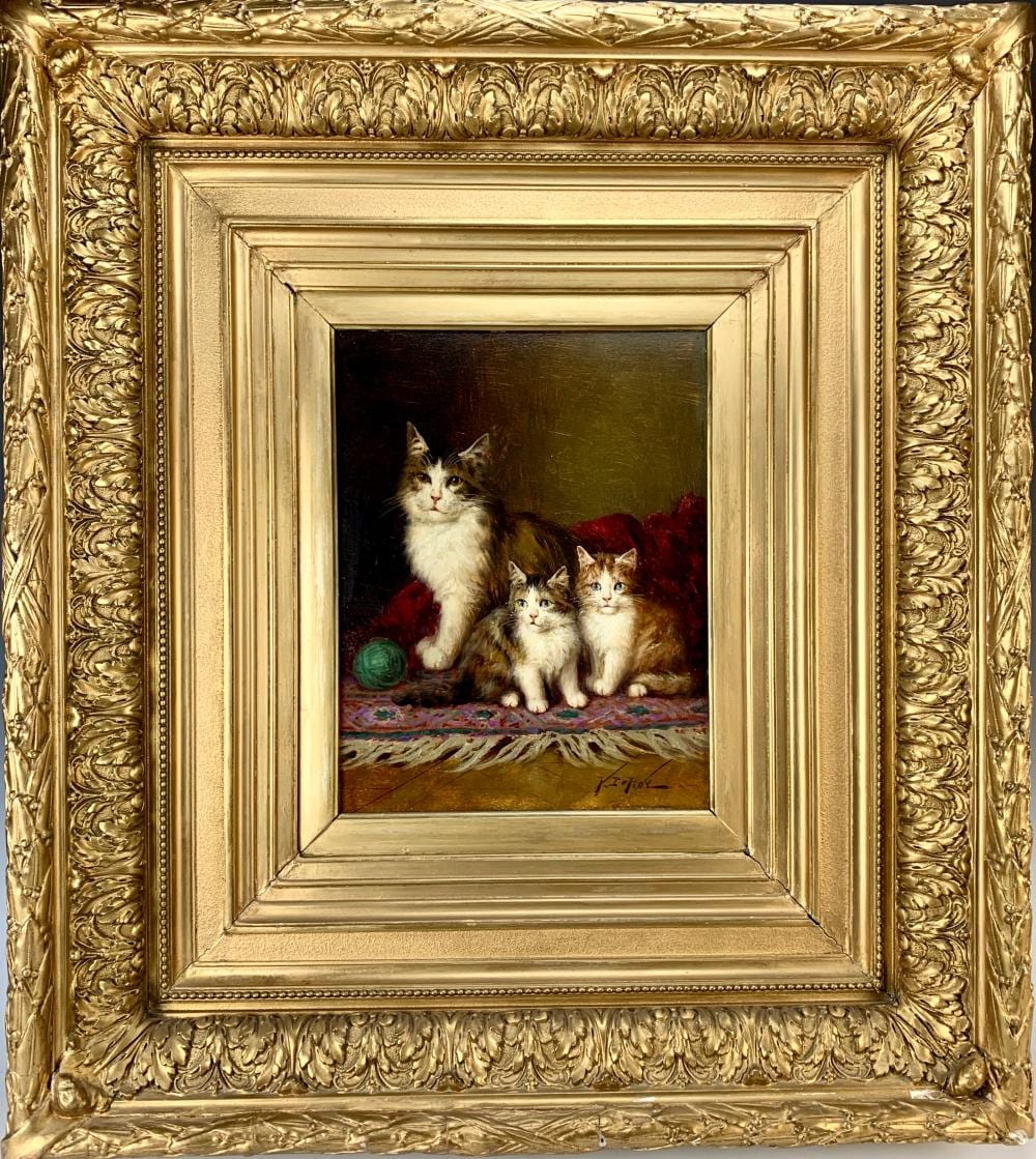 Jules Gustave Leroy comparable auction result: jules gustave leroy 1856 1921 three cats