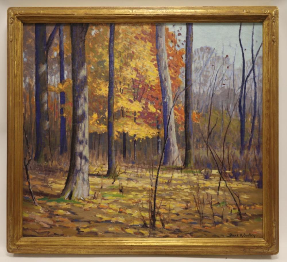 Frank Dudley "Swamp Maples" Oil On Canvas sold by Kraft Auction Service, lot 4207 — auction record photograph
