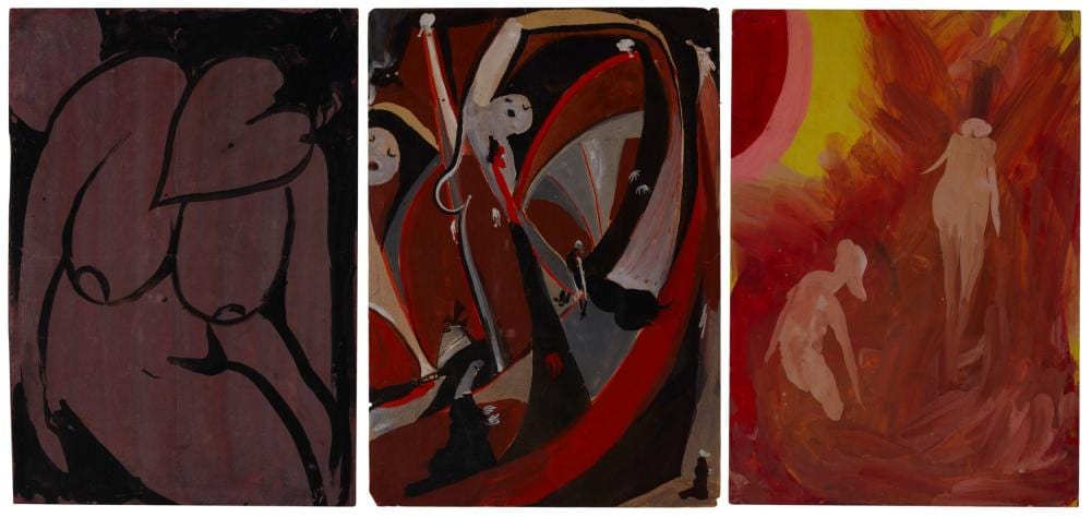Eugene Gabritschevsky comparable auction result: eugene gabritschevsky 1893 1979 three works gouache on paper each 11 1 2