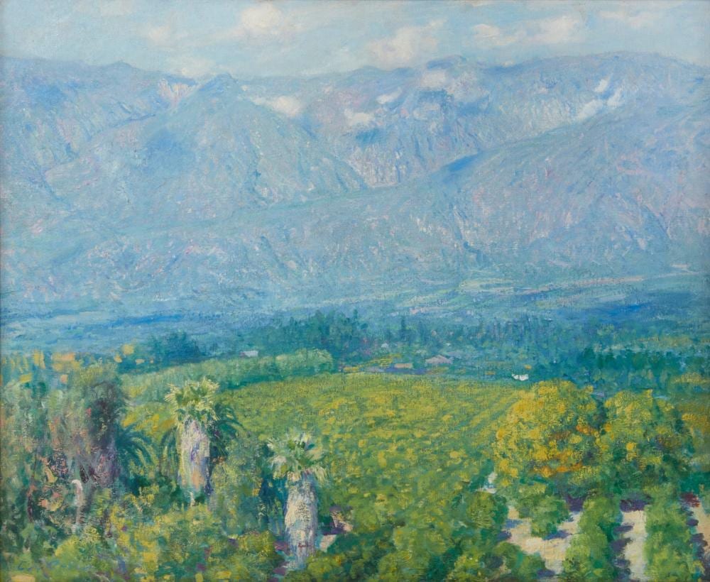 guy rose american 1867 1925 view from arroyo terrace pasadena oil on canvas 24 x 29in 61 x 74cm · Andrew Jones Auctions · 2023-01-15 Guy Rose comparable auction result: guy rose american 1867 1925 view from arroyo terrace pasadena oil on canvas 24 x 29in 61 x 74cm