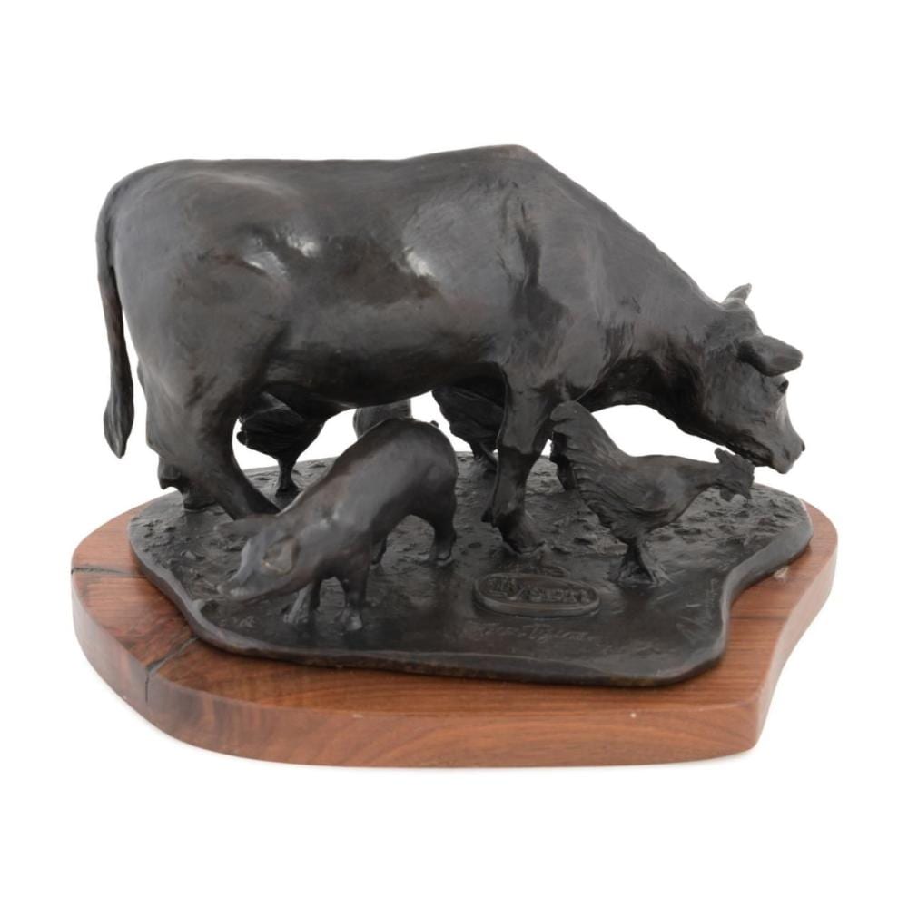 Troy Anderson comparable auction result: troy anderson farm yard animals bronze sculpture