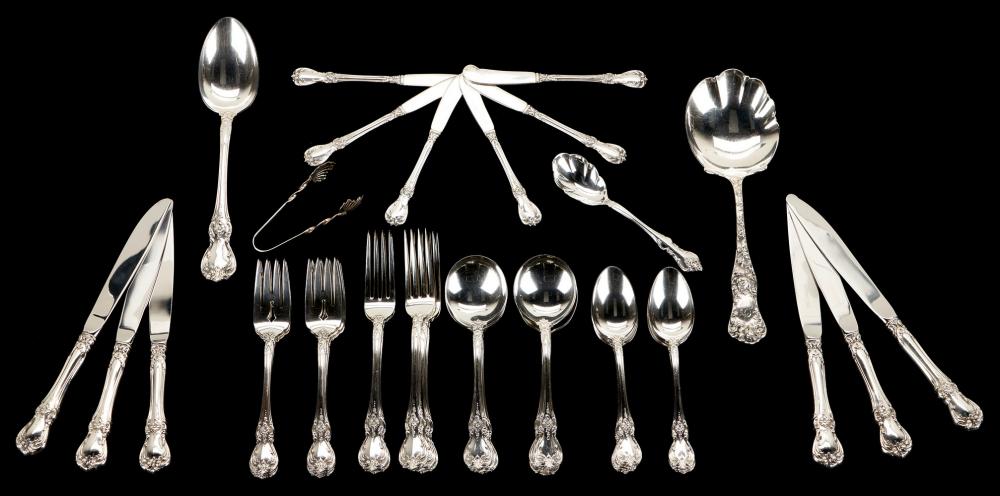 39 PCS. TOWLE OLD MASTER STERLING SILVER FLATWARE + 2 ASST., 41 ITEMS sold by Case Antiques, Inc. Auctions & Appraisals, lot 1018 — auction record photograph