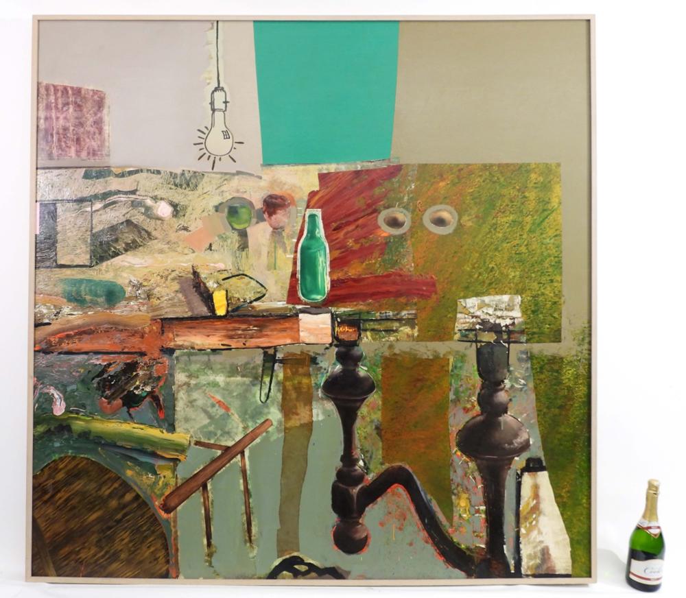 LG David Frazer Abstract Still Life Painting sold by Bruneau & Co. Auctioneers, lot 262 — auction record photograph