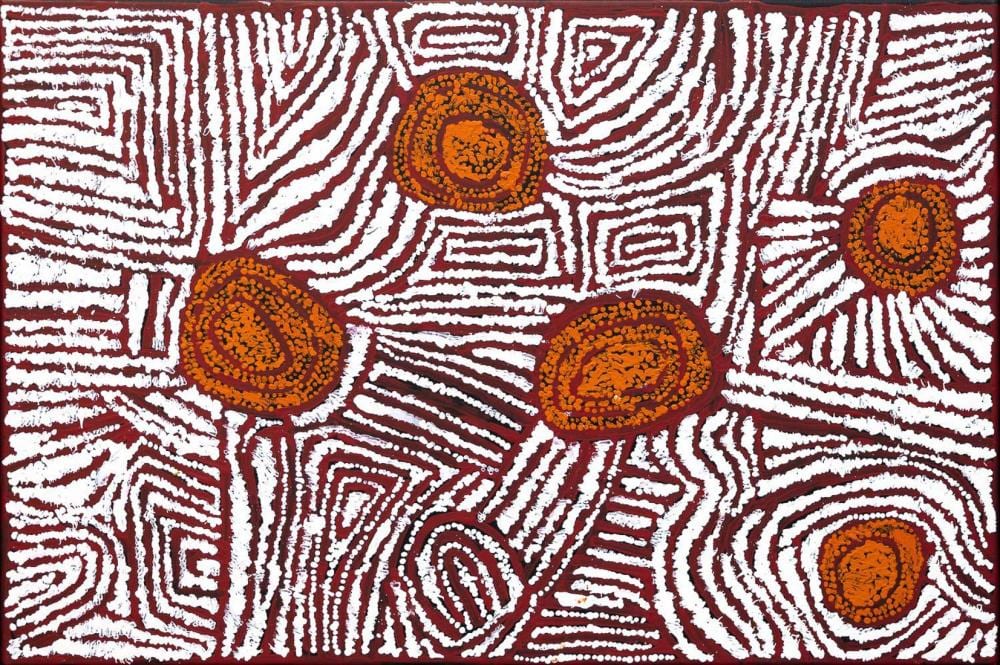 Mary Brown Napangardi comparable auction result: mary brown napangardi my country