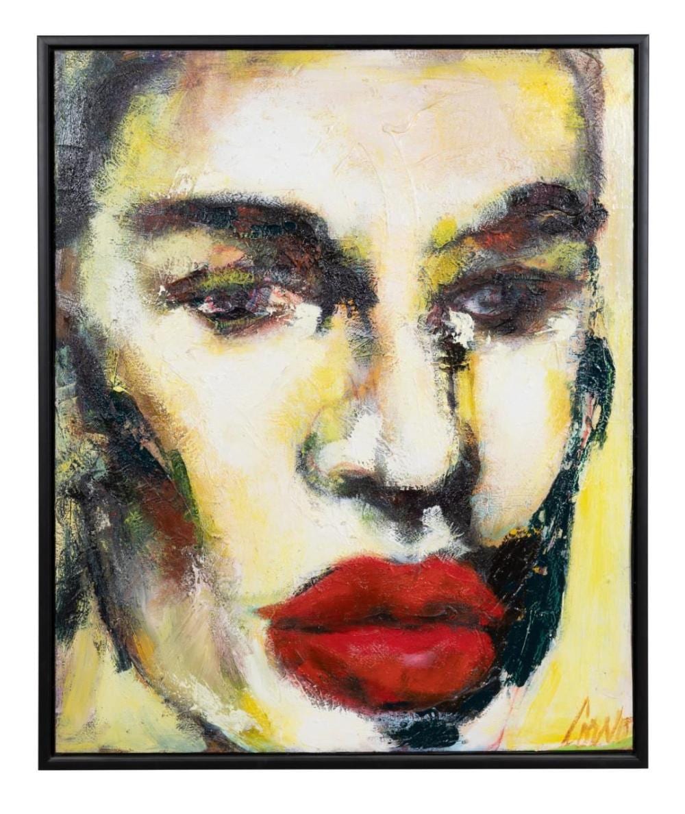 Johanne Corno comparable auction result: johanne corno modern bust w red lips mm