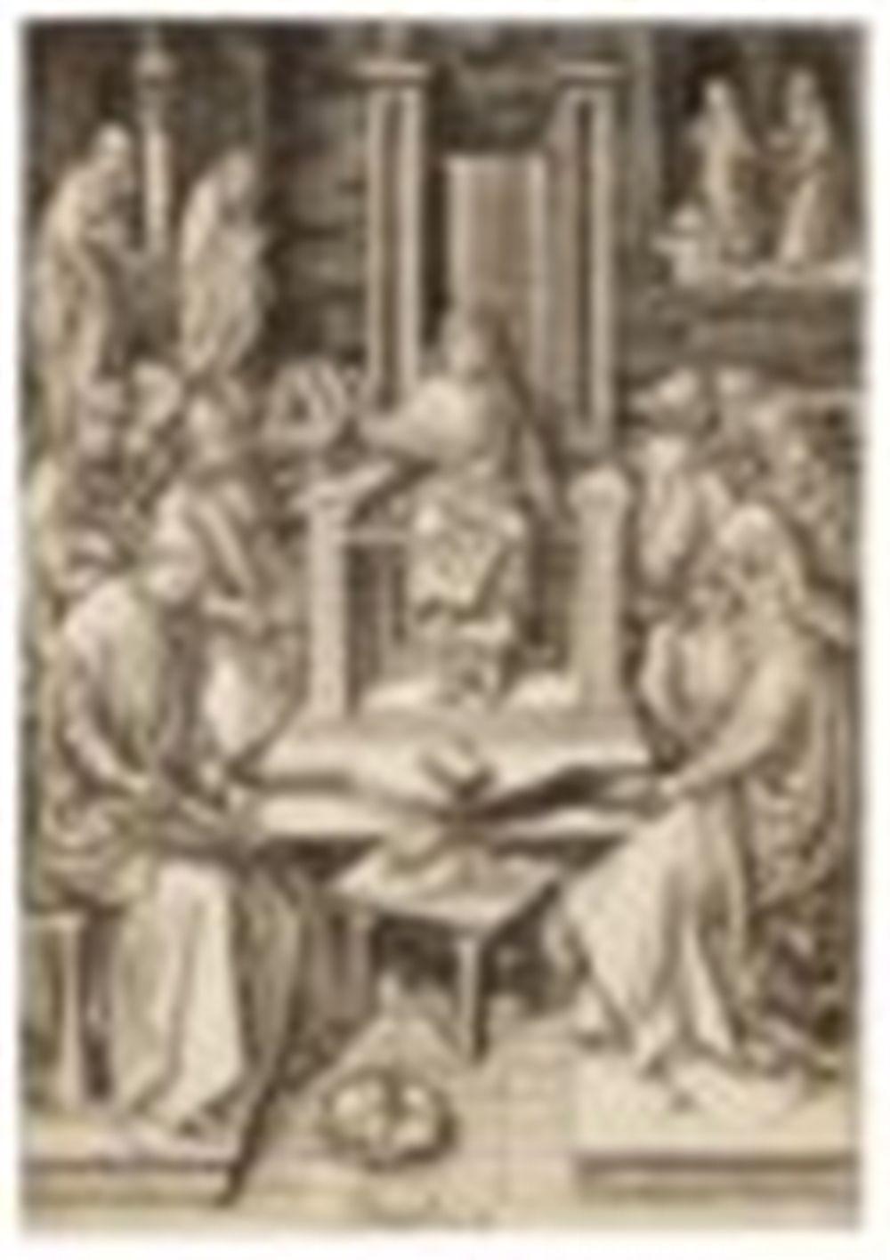 Israhel van Meckenem comparable auction result: israhel van meckenem 1440 1503 after hans holbein the elder circa christ among the doctors from the life of the virgin