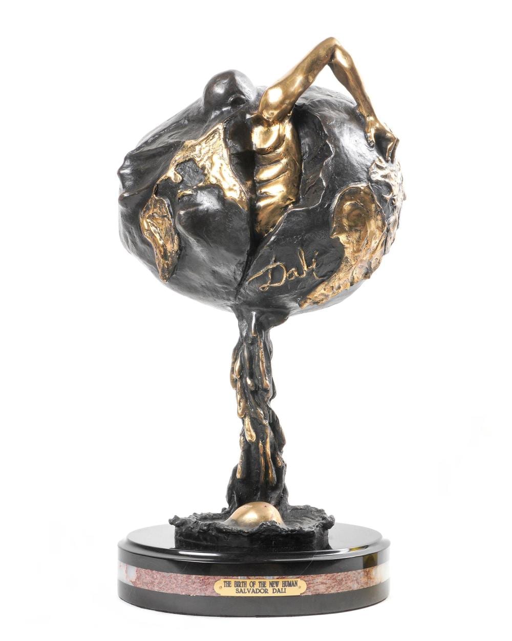 After Salvador Dali Birth of a New Human Bronze sold by Amero Auctions, lot 307 — auction record photograph