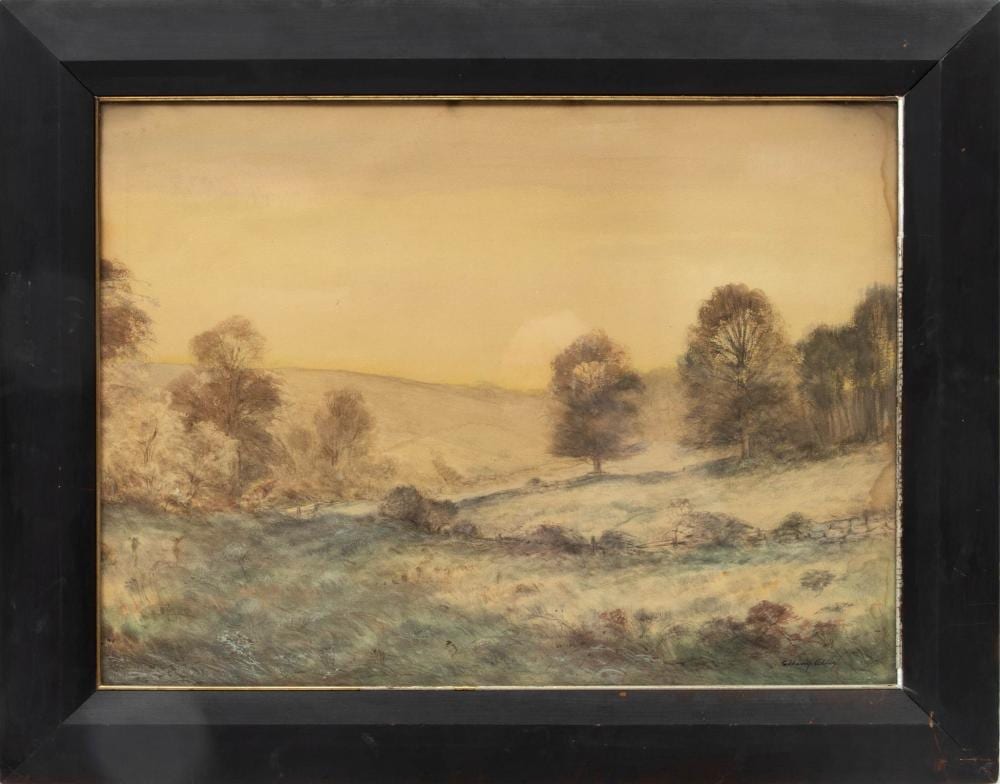 C. Harry Allis comparable auction result: c harry allis american 1870 1938 pastel watercolor on paper bucolic landscape