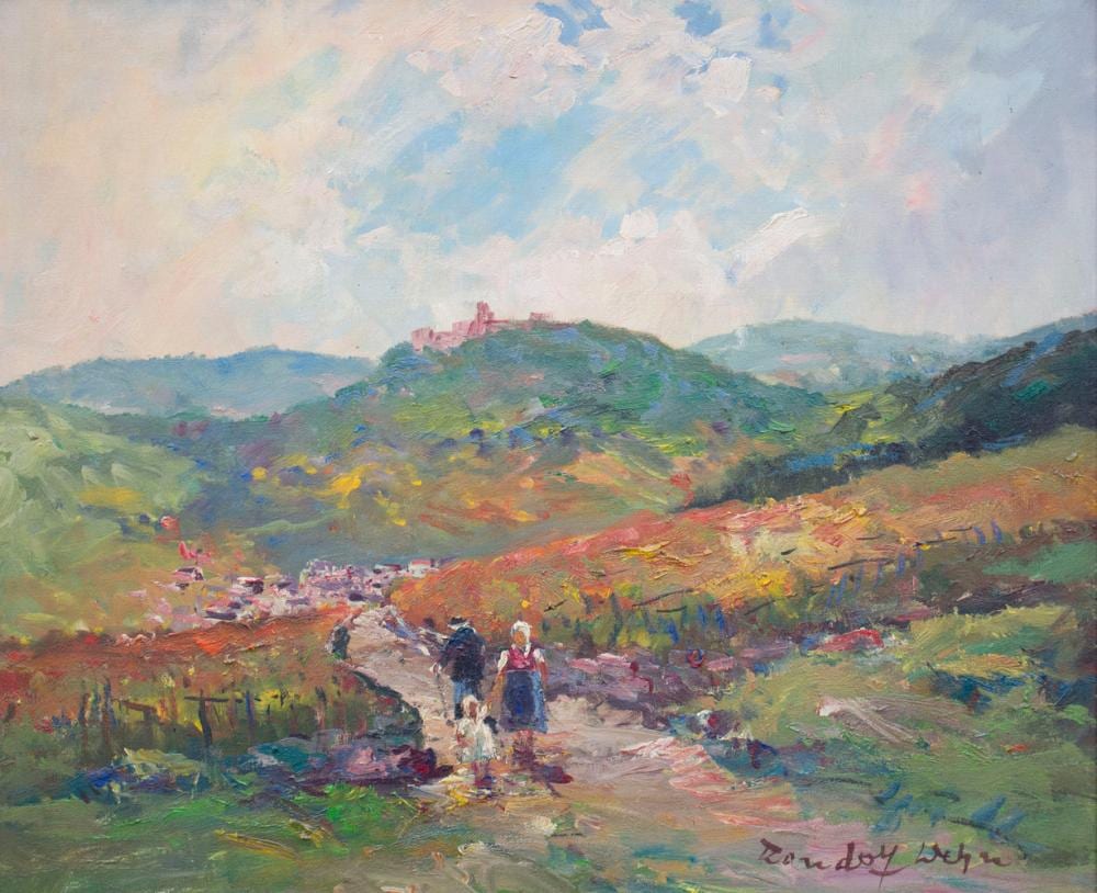 Randolf Wehn comparable auction result: randolf wehn 1911 1987 landschaftsansicht mit bauern landscape view with farmers
