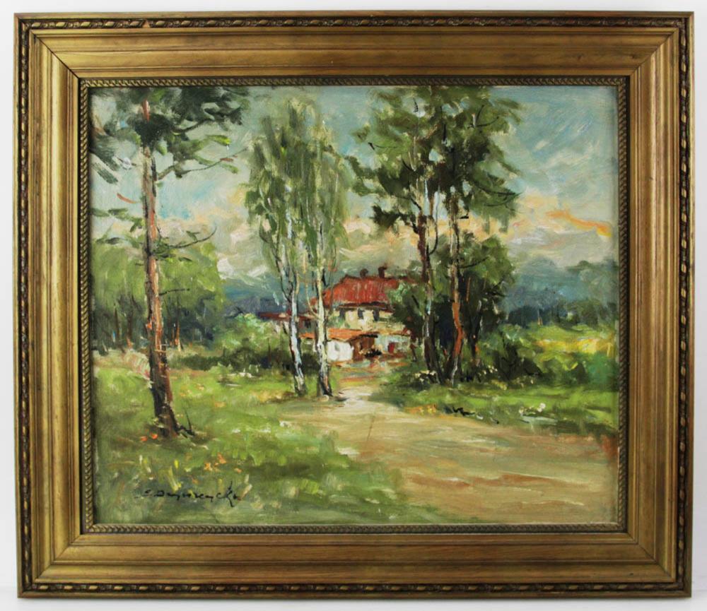 Eugeniusz Dzierzencki comparable auction result: eugeniusz dzierzencki farm landscape