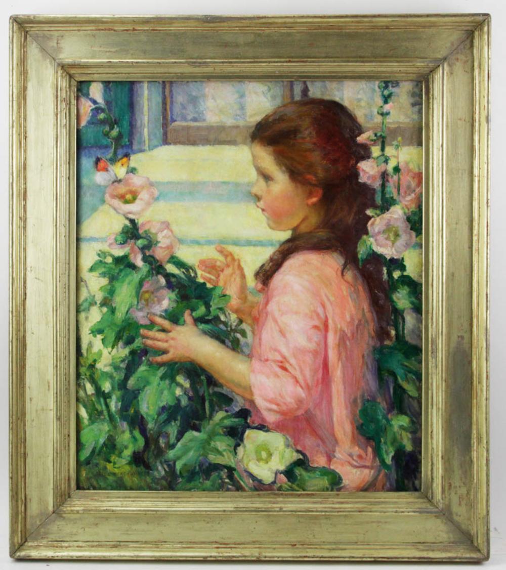 Alice Beach Winter comparable auction result: alice beach winter the butterfly oil on canvas