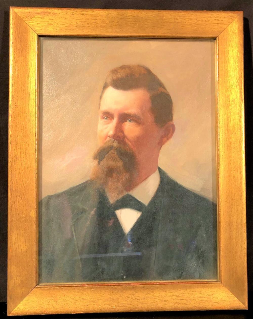 George M. Reevs comparable auction result: george m reevs 1864 1930 oil portrait of gentleman framed and under glass measuring 22 in x 17 in