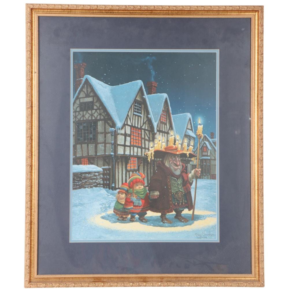 james c christensen candleman lithograph · Sarasota Estate Auction · 2023-01-07 James C Christensen comparable auction result: james c christensen candleman lithograph