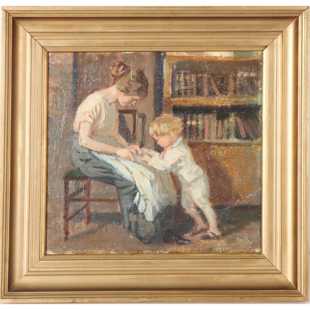 Luplau Janssen comparable auction result: luplau janssen 1869 1927 danish oil on canvas