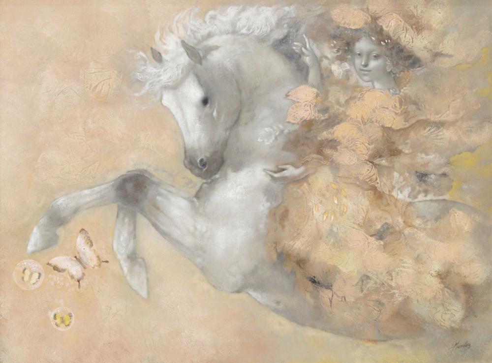 Heriberto Mendez comparable auction result: heriberto mendez mx b 1944 woman on white horse