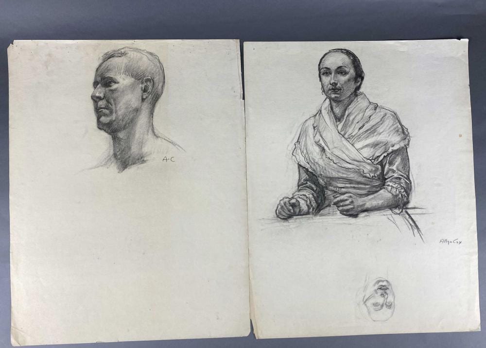 Allyn Cox comparable auction result: allyn cox 15 sketches