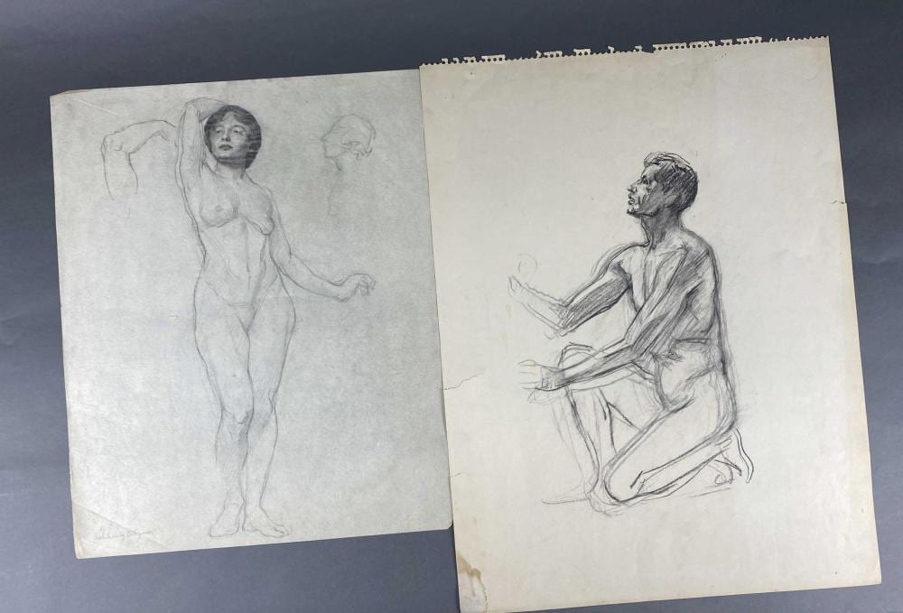 Allyn Cox comparable auction result: allyn cox 18 sketches