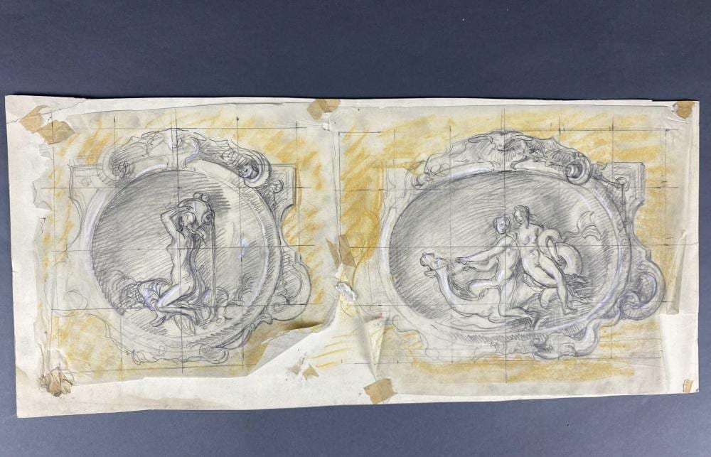 Allyn Cox comparable auction result: allyn cox 19 sketches