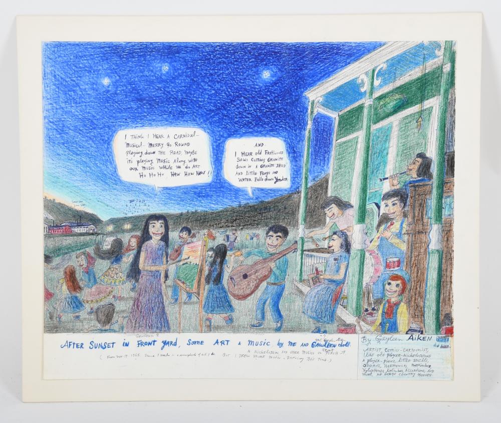 Gayleen Aiken comparable auction result: gayleen aiken 1934 2005 mixed media
