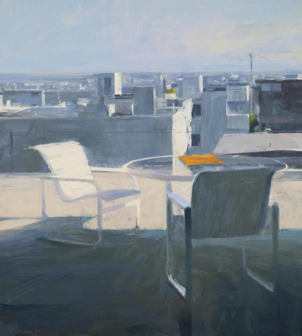 Ben Aronson comparable auction result: ben aronson oil on board