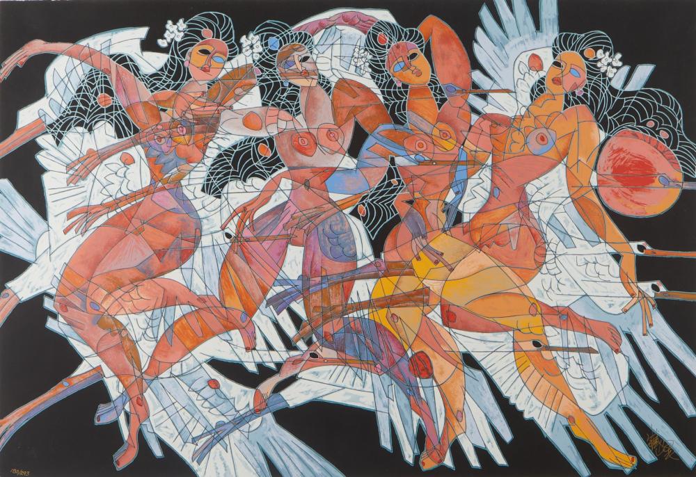 Tiefeng Jiang "To Soar" Serigraph sold by Revere Auctions, lot 601 — auction record photograph