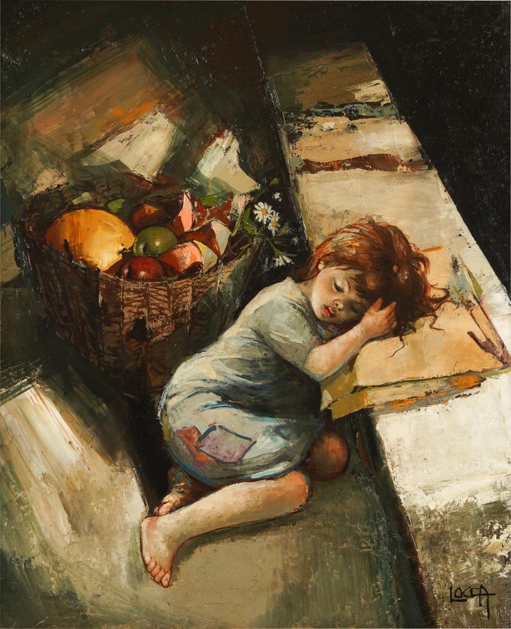 Bernard Locca comparable auction result: bernard locca 1926 1997 sleeping child
