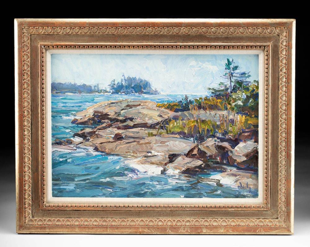 Mark Daily comparable auction result: mark daily painting july spider bay