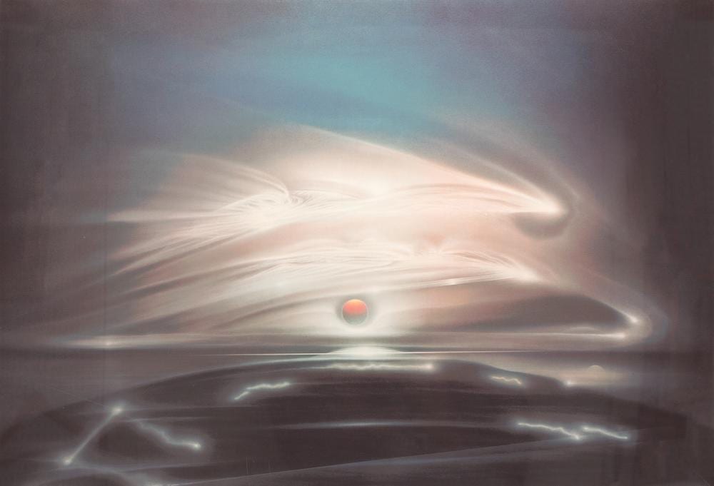 Andreas Nottebohm comparable auction result: andreas nottebohm b 1944 dancing clouds