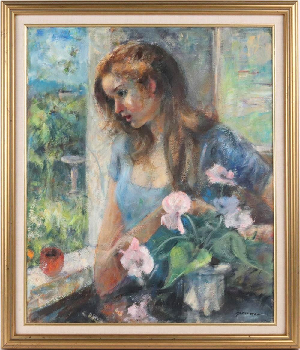 Cydney Grossman comparable auction result: cydney grossman oil on canvas madge