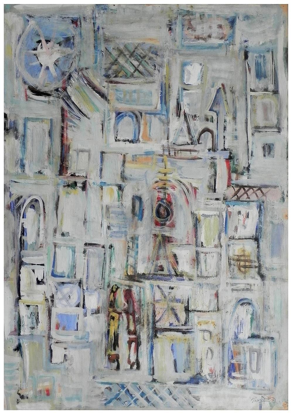 Pinchas Abramovich comparable auction result: pinchas abramovich israeli lithuanian 1909 1986