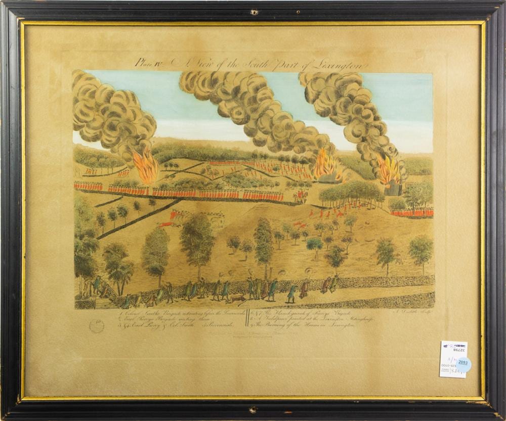 Amos Doolittle comparable auction result: prints sidney smith after amos doolittle