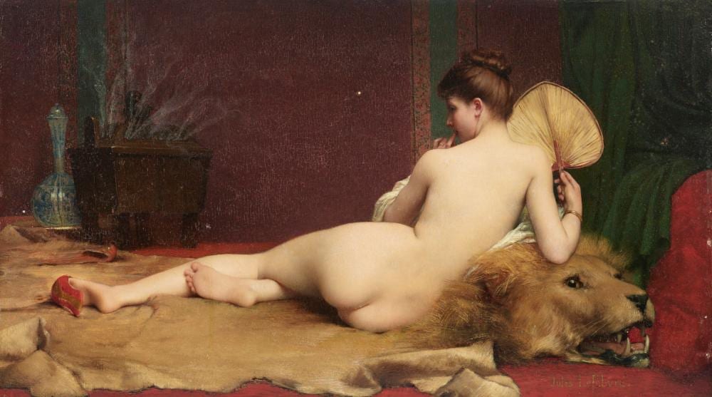 jules joseph lefebvre french 1836 1911 odalisque oil on panel 10 1 4 x 1 · Christie's · 2023-02-01 Jules Lefebvre comparable auction result: jules joseph lefebvre french 1836 1911 odalisque oil on panel 10 1 4 x 1