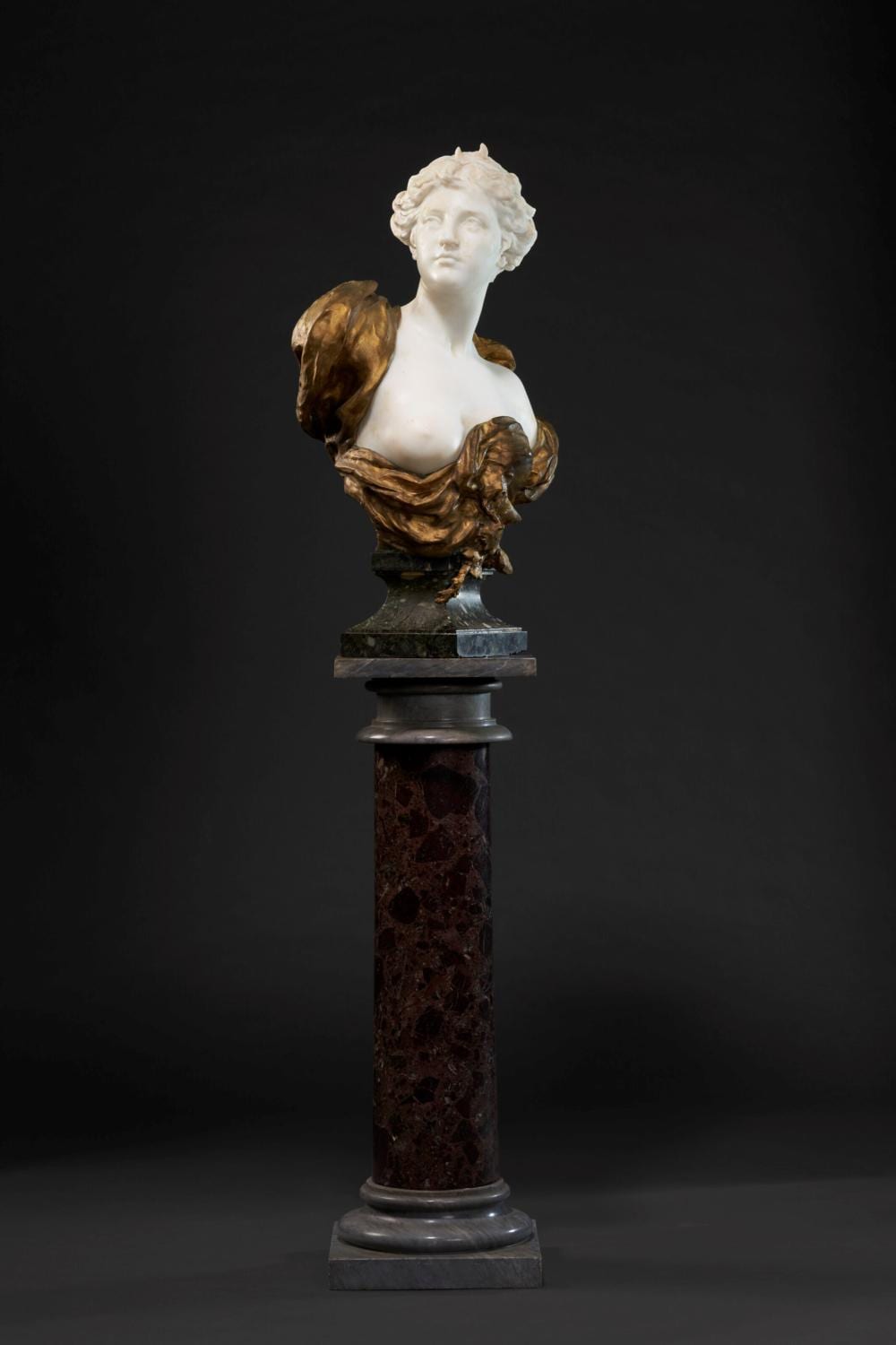 Henri Weigele comparable auction result: henri weigele french 1858 1927 diane marble and gilt bronze 34 1 2 in
