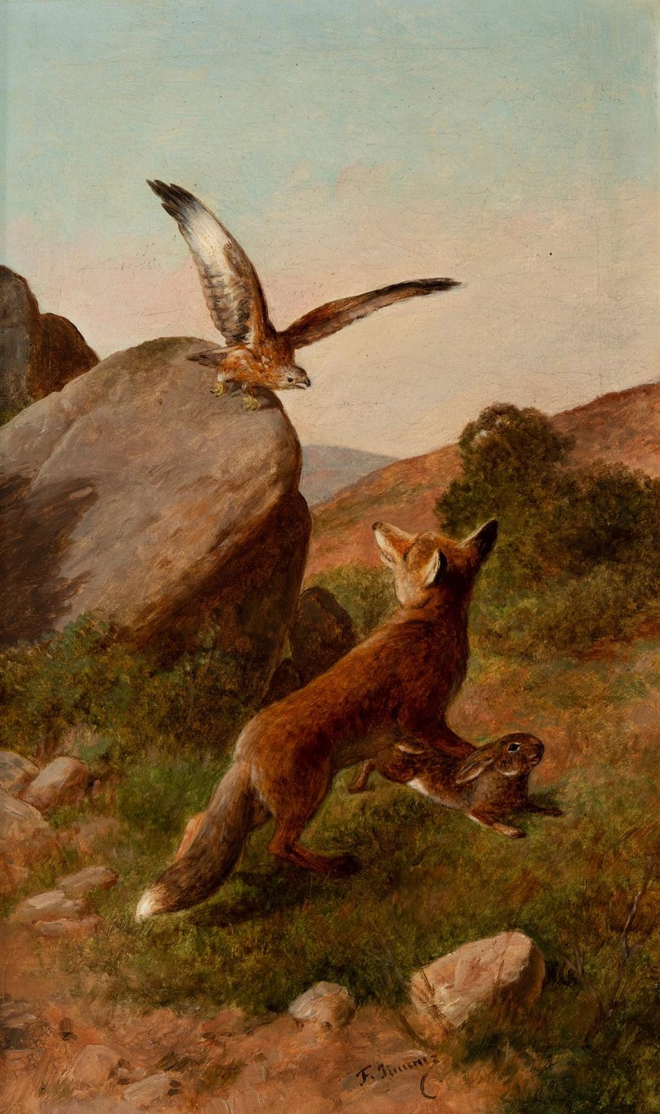 Federico Jiménez y Fernández comparable auction result: federico jim nez y fern ndez madrid 1841 1931 hunting oil on canvas signed in the lower central margin