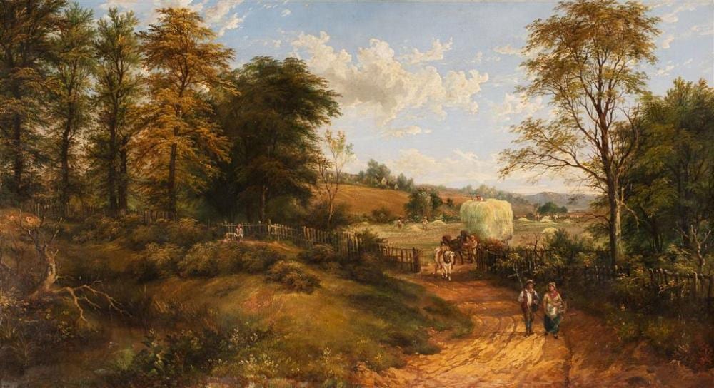 james howe carse c1818 1900 untitled harvest landscape oil on canvas 76 x 137 cm frame 94 x 155 x 5 cm signed lower right j · Lawsons · 2023-01-19 James Howe Carse comparable auction result: james howe carse c1818 1900 untitled harvest landscape oil on canvas 76 x 137 cm frame 94 x 155 x 5 cm signed lower right j