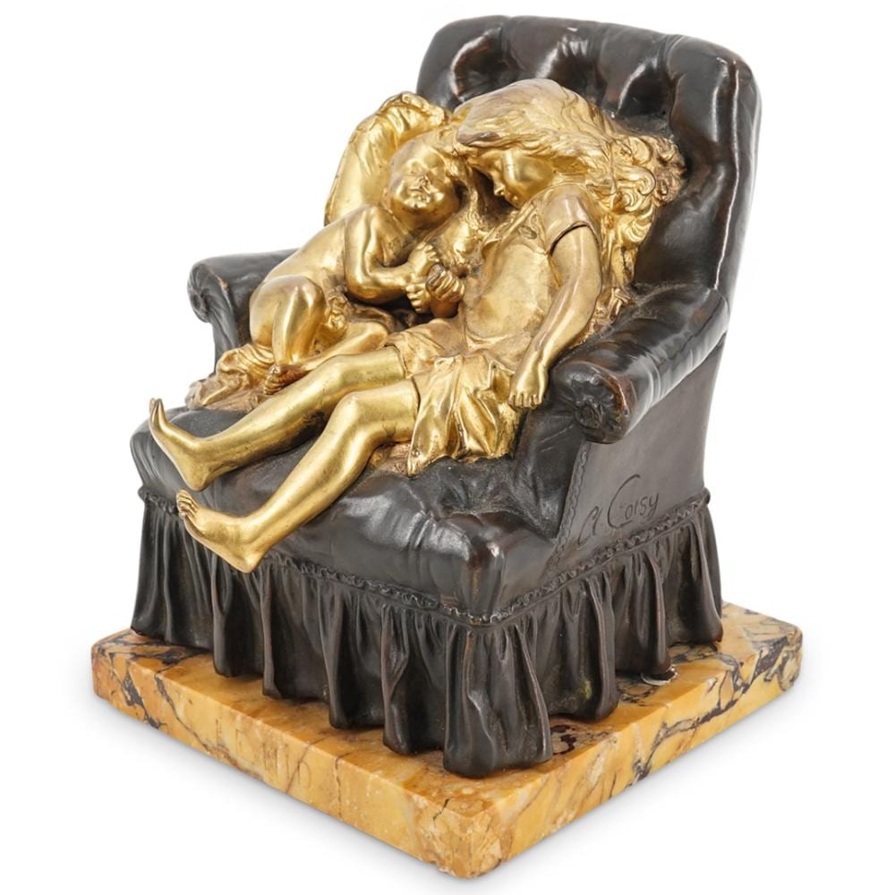 Aristide Croisy comparable auction result: aristide croisy french 1840 1899 the nest bronze