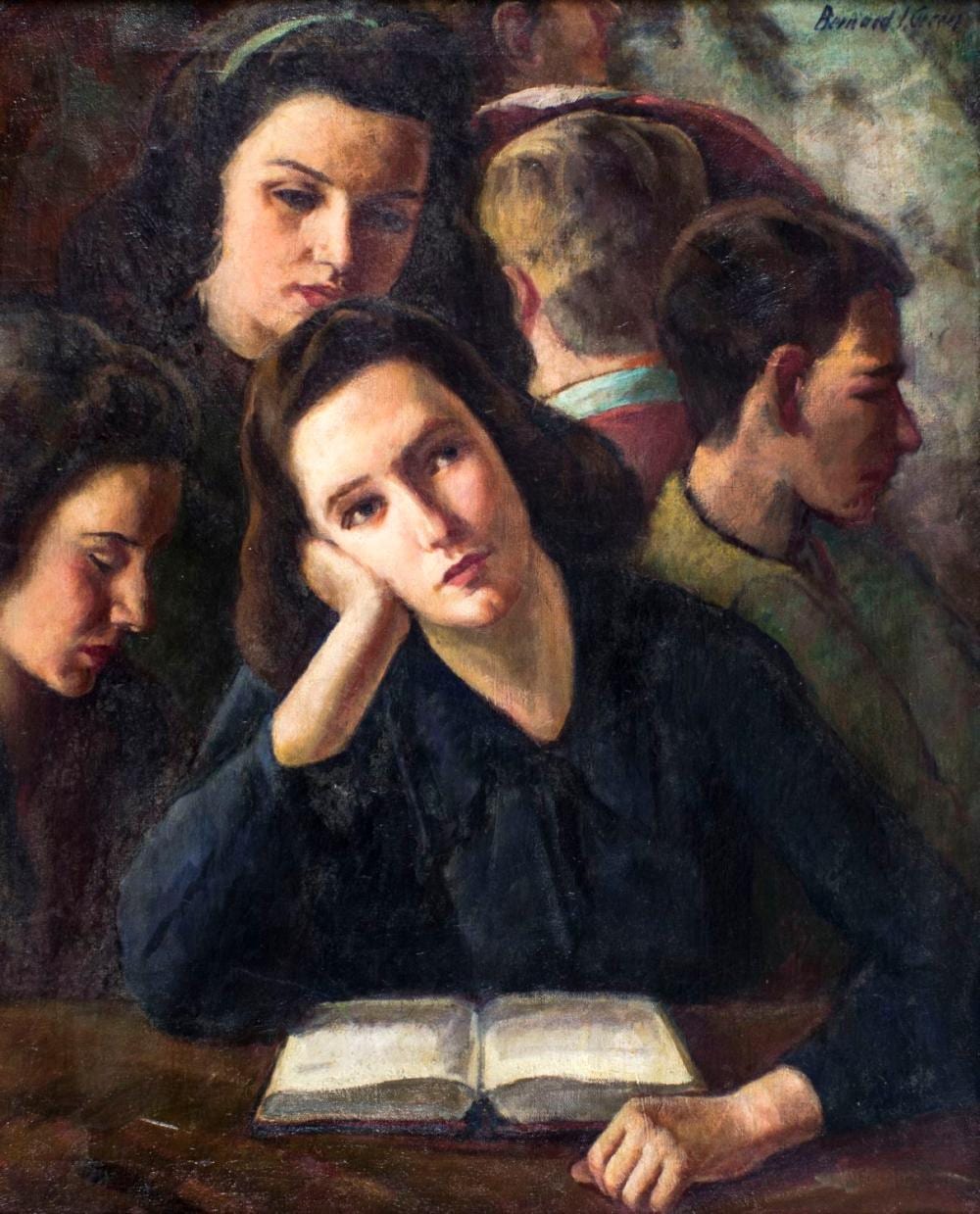 Bernard Green comparable auction result: bernard green ny russia 1887 1951 oil painting antique