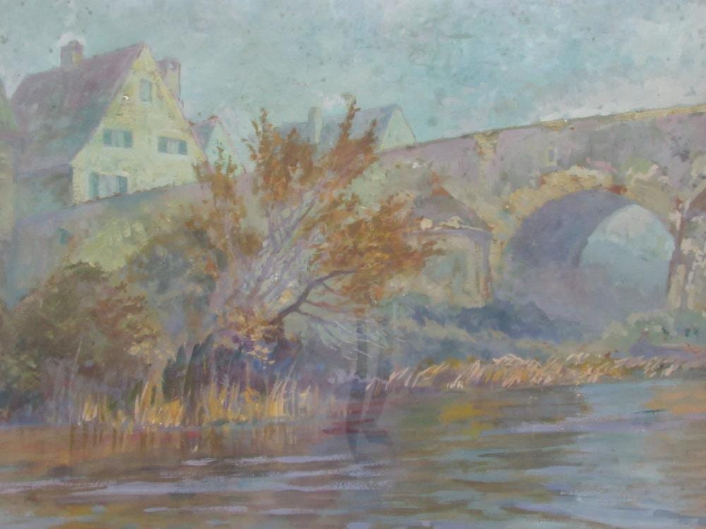 paul johann walch an ancient arched bridge over the river · The Bidder · 2023-01-24 Paul Johann Walch comparable auction result: paul johann walch an ancient arched bridge over the river