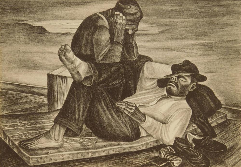 Edward Millman comparable auction result: edward millman lithograph