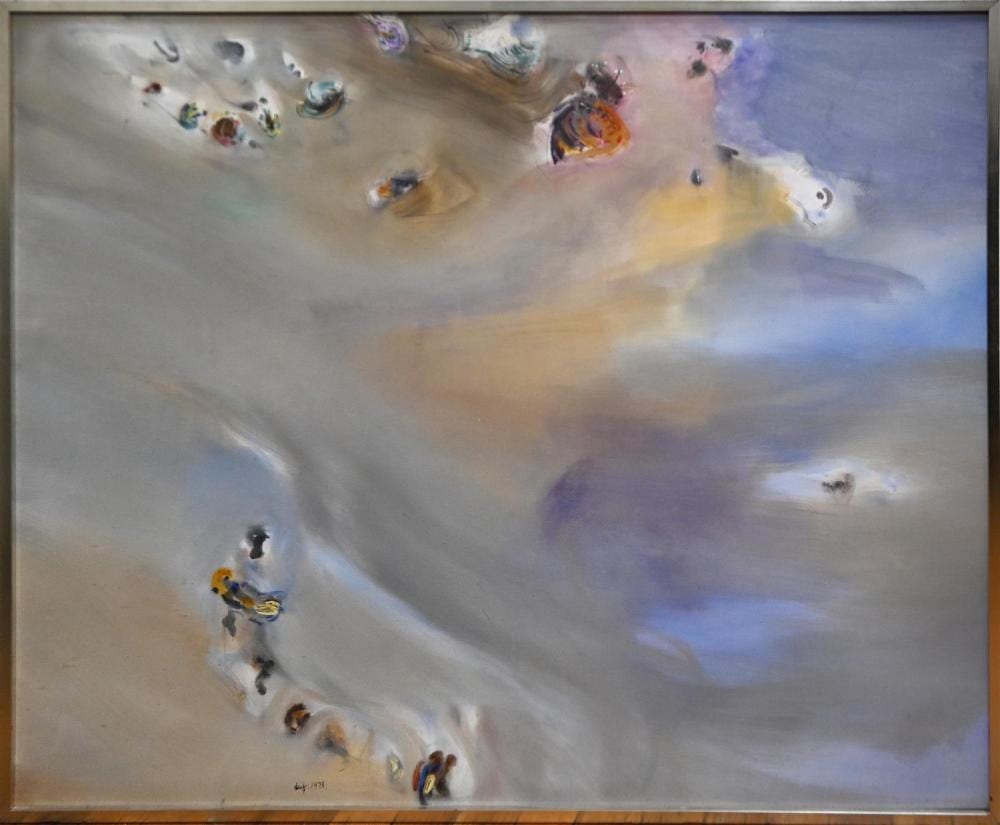 leif nilsson tidal figures 1973 acrylic on canvas signed and dated lower left 136 x 166cm frame size 140 x 170cm provenance · Leonard Joel · 2023-01-19 Leif Nilsson comparable auction result: leif nilsson tidal figures 1973 acrylic on canvas signed and dated lower left 136 x 166cm frame size 140 x 170cm provenance