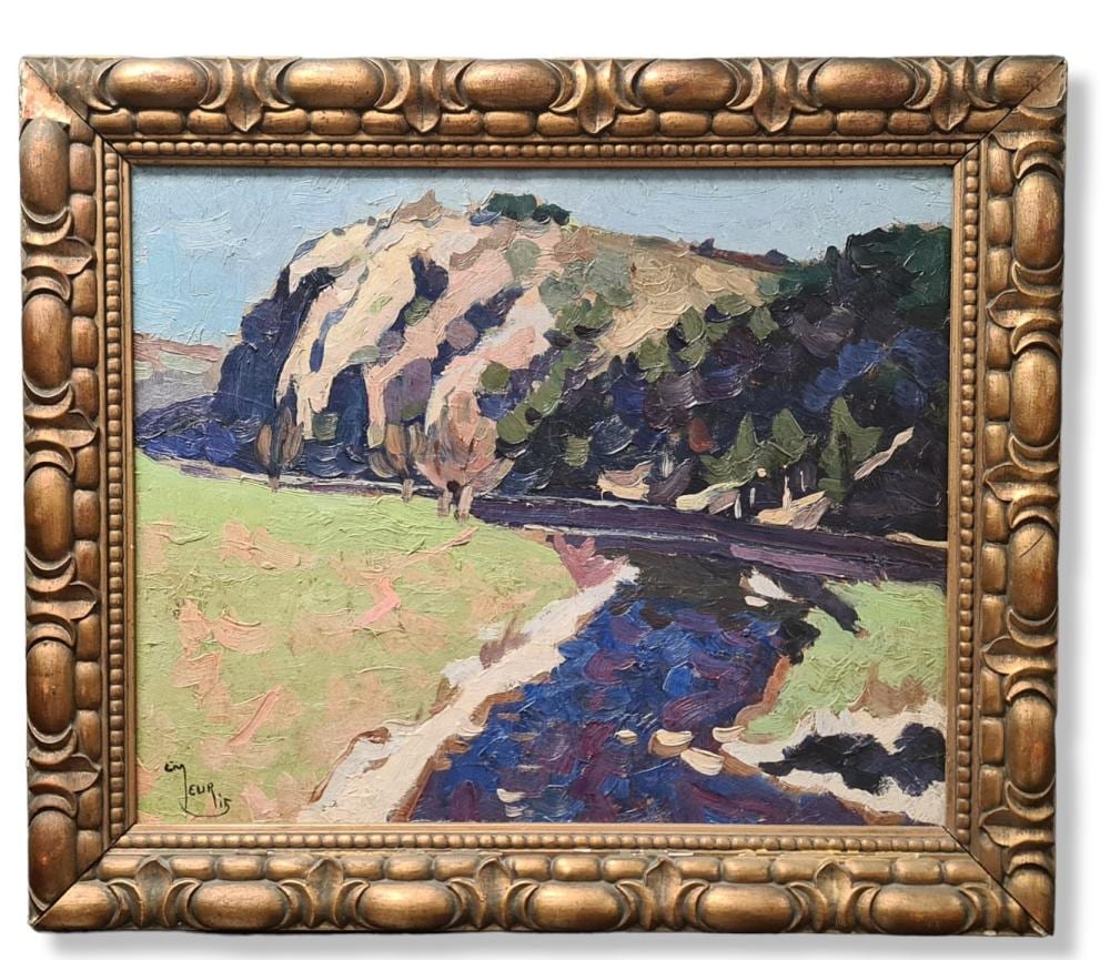 Emmanuel Meuris comparable auction result: emmanuel meuris 1894 1969 matin d avril huile sur panneau dimensions 45 x 55 cm