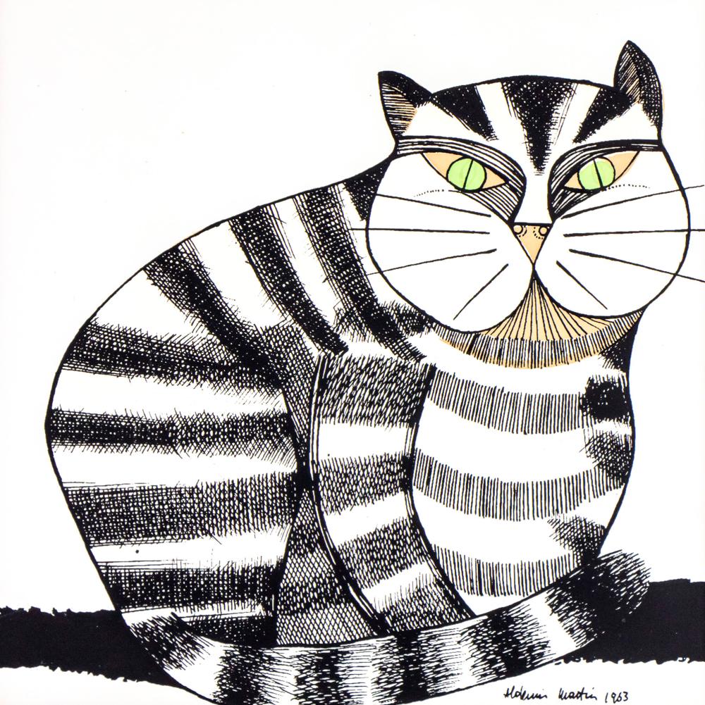 Aldemir Martins comparable auction result: aldemir martins brazilian 1922 2006 cat serigraph 1963
